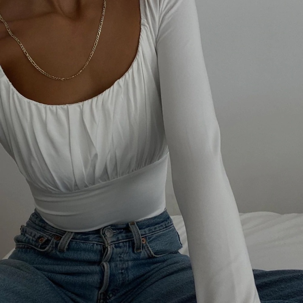 White Princess Polly Ailish Bodysuit long sleeve